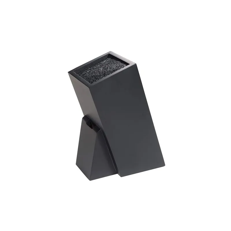 Elegant Design – Lakeret Træ Knivblok - Sort