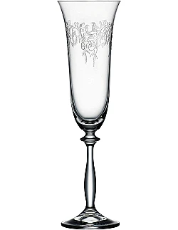 Elegant Panto Champagneglas - 6 Stk. - Krystal