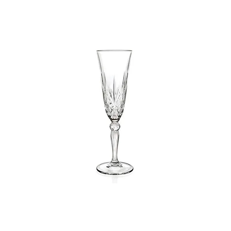 Luksus Champagneglas - 6 Stk. - Krystal