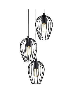 Vintage Newtown Design Pendellampe - Sort