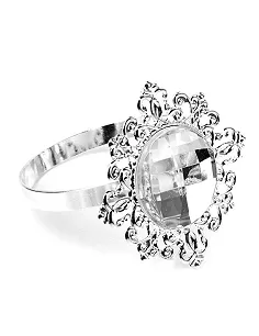 Stilfulde Servietringe – 12 Stk. - Sølv