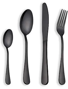 Titanland Midnight Moon Bestik Sæt 6 Personer – 24 Dele – Poleret Stål