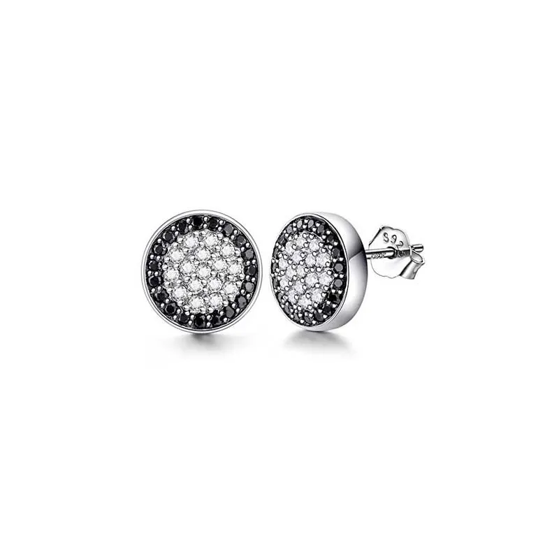 Stilfulde Herre Ørestikker – 18 Karat Forgyldt Sterling Sølv – 10 mm.