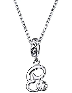 Elegant Bogstav Halskæde – 925 Sterling Sølv 