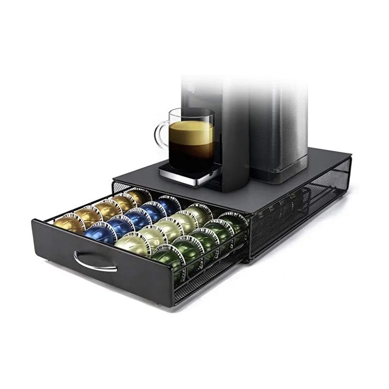 Moderne Nespresso Vertuo Kaffe Kapsel Stand - Plads Til 40 Stk.