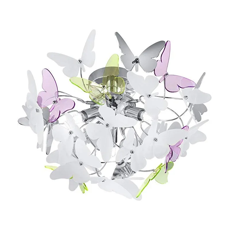 Sommerfugl Børneværelses Loftslampe – 45 cm. 