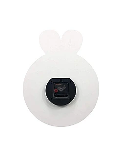 Bedårende Kanin Vægur Til Baby & Børneværelse - Lyserød