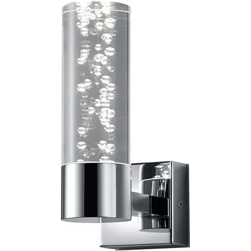Elegant Bubbles LED Badeværelse Væglampe – 1 Stk. - Krom
