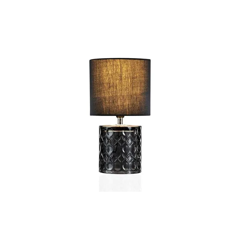 Moderne Glow Bordlampe Inkl. Stofskærm -1 Stk. - Sort
