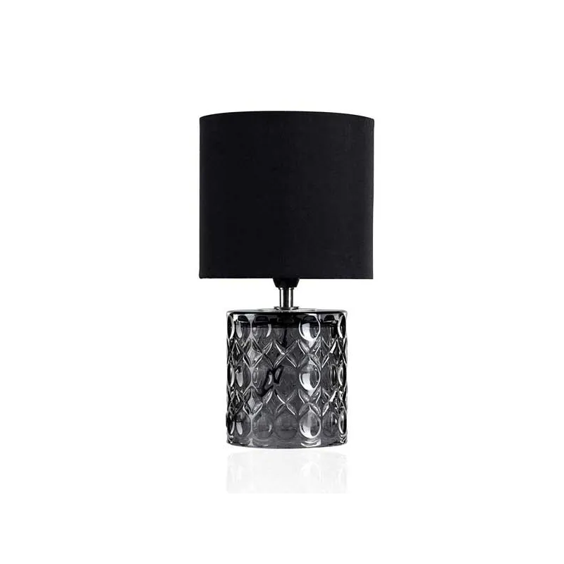 Moderne Glow Bordlampe Inkl. Stofskærm -1 Stk. - Sort