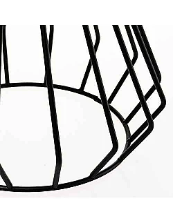 Moderne Shiny Diamond Design Bordlampe Inkl. Stofskærm - Sort