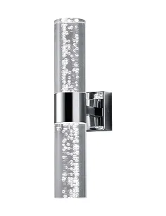 Elegant Moderne Design Væglampe – 1 Stk. - Krom