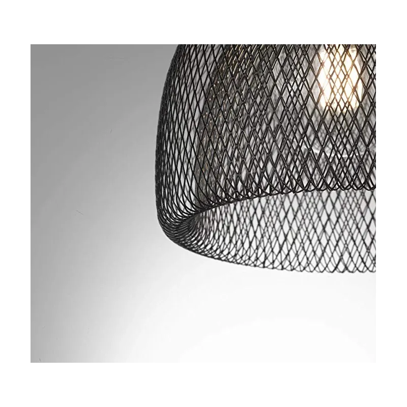 Moderne Metal Gitter Pendellampe - Sort
