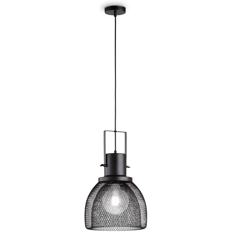 Moderne Metal Gitter Pendellampe - Sort