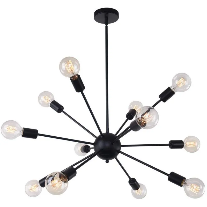 Moderne XL Sputnik Design Lysekrone – 12 x Lyskilder – Flere Farver