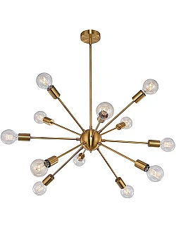 Moderne XL Sputnik Design Lysekrone – 12 x Lyskilder – Flere Farver