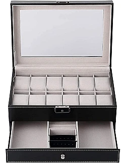 Komplet Opbevaringsboks & Display Til Armbåndsure 