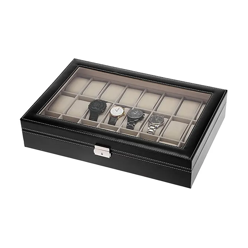 Moderne Opbevaringsboks & Display Til Armbåndsure – Plads Op Til 24 Stk.