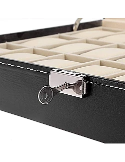 Moderne Opbevaringsboks & Display Til Armbåndsure – Plads Op Til 24 Stk.