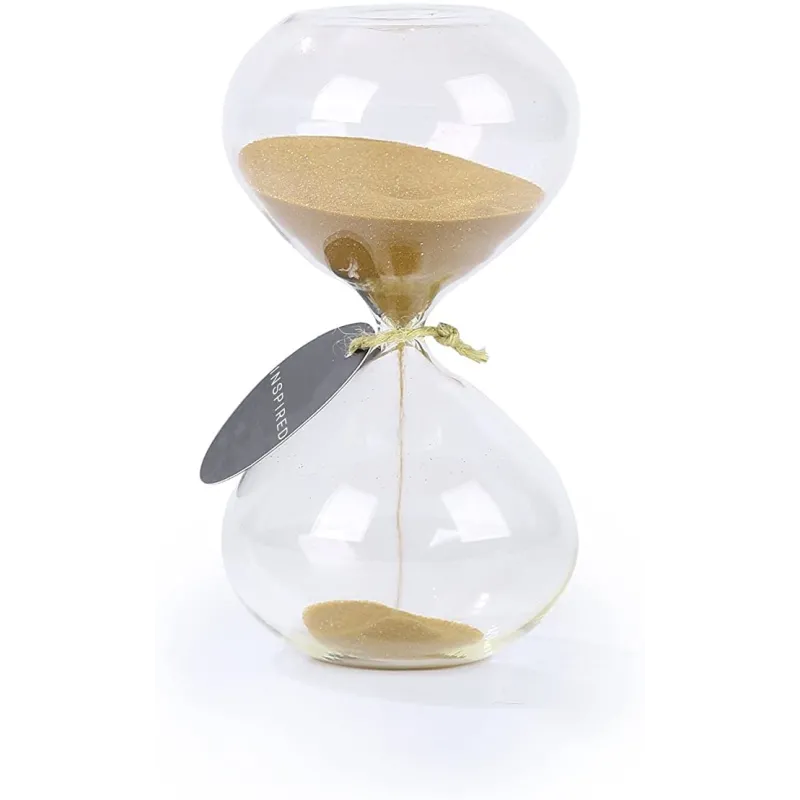 Håndlavet 60 Min. Timeglas - Borosilikatglas