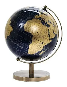 Stilfuld Vintage Design Globus På Fod – Leonardo Kollektion – 27 cm.