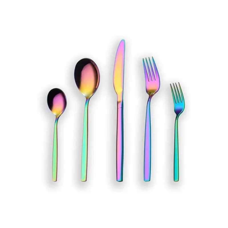 Titanland Unicorn Holigrafisk Design Bestiksæt – 30 Dele/6 Pers.