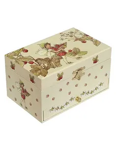 Jordbær Alfe Smykkeskrin & Spilledåse - Grøn 2