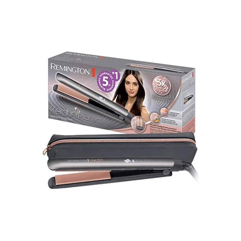 Remington S8598 Keratin Protect Pro Glattejern – Grå/Lyserød