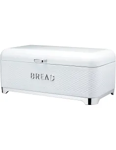 Moderne Design Stål Brødkasse - Hvid