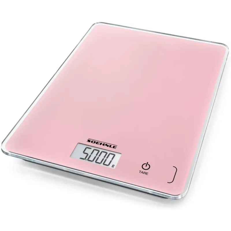 Moderne Soehnle Page Compact 300 Digital Køkkenvægt - Lyserød