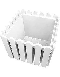 Smart Emsa Blomsterkasse - 38 x 38 cm. - Hvid