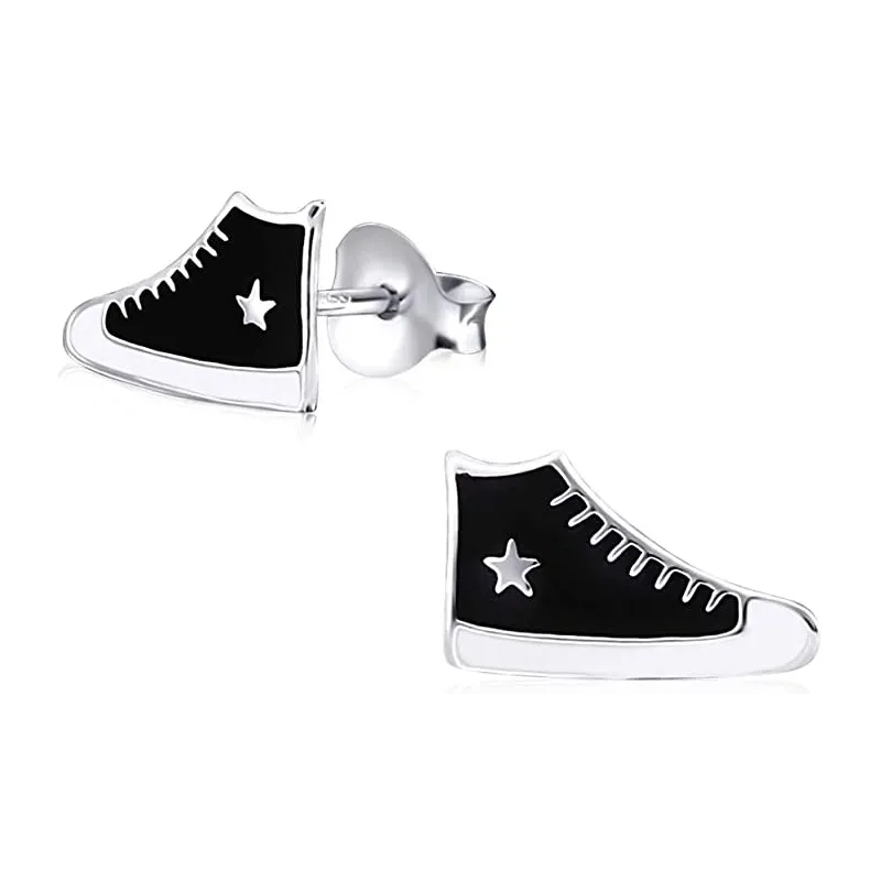 Børne Ørestikker – 925 Sterling Sølv – Cool Sneakers
